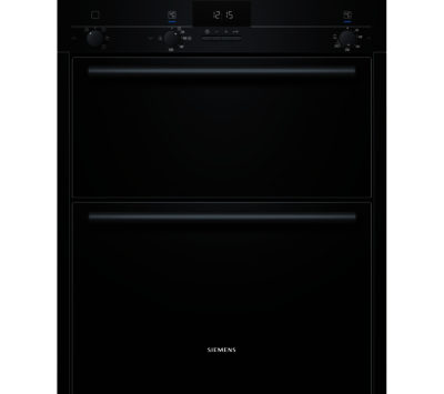 Siemens HB13NB621B Electric Built-under Double Oven - Black